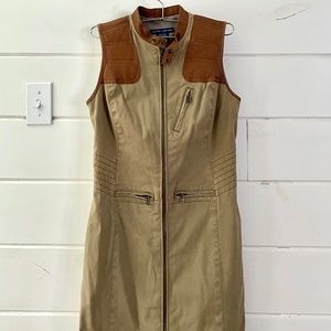 Ralph Lauren Blue Label Leather Safari Dress